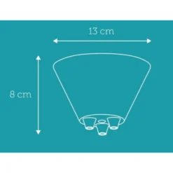 Nielsen Light baldakin, 3 udgange, hvid