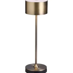Nielsen Light Bistro genopladelig bordlampe, antik messing