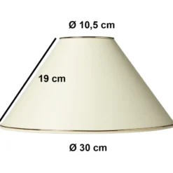 Nielsen Light Chintz lampeskærm, beige, H17 cm