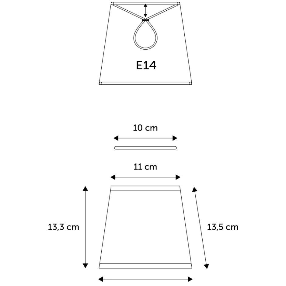 Nielsen Light Emma Domus lampeskærm, blå, H13,5 cm