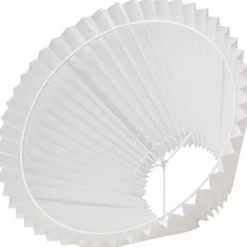 Nielsen Light Emma Hacienda Plisse lampeskærm, hvid, H19 cm