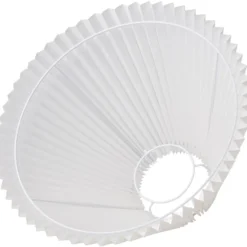 Nielsen Light Emma Hacienda Plisse lampeskærm, hvid, H24,5 cm