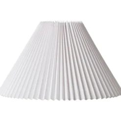 Nielsen Light Emma Hacienda Plisse lampeskærm, hvid, H27 cm