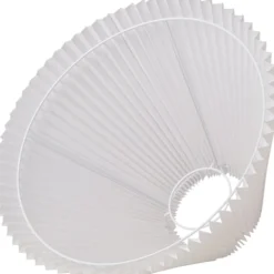 Nielsen Light Emma Hacienda Plisse lampeskærm, hvid, H27 cm