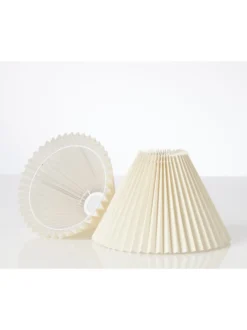 Nielsen Light Emma Piso Plisse lampeskærm til væg/pendel, beige, H16,5 cm