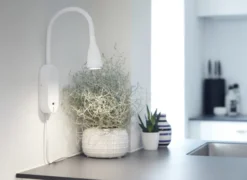Nielsen Light Eye væglampe med USB, hvid