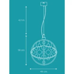 Nielsen Light Galaxy lysekrone, kobber