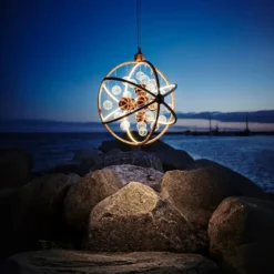 Nielsen Light Galaxy lysekrone, messing