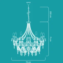Nielsen Light Imperial lysekrone, 12-armet