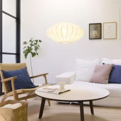 Nielsen Light Jasmin Ellipse pendel, hvid ledning, hvid