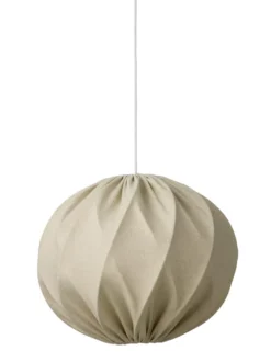 Nielsen Light Jasmin pendel, hvid ledning, sand