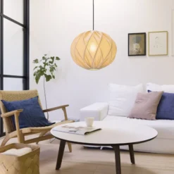 Nielsen Light Jasmin pendel, sort ledning, sand