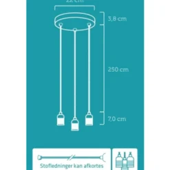 Nielsen Light K9 klyngependel, 3 lamper
