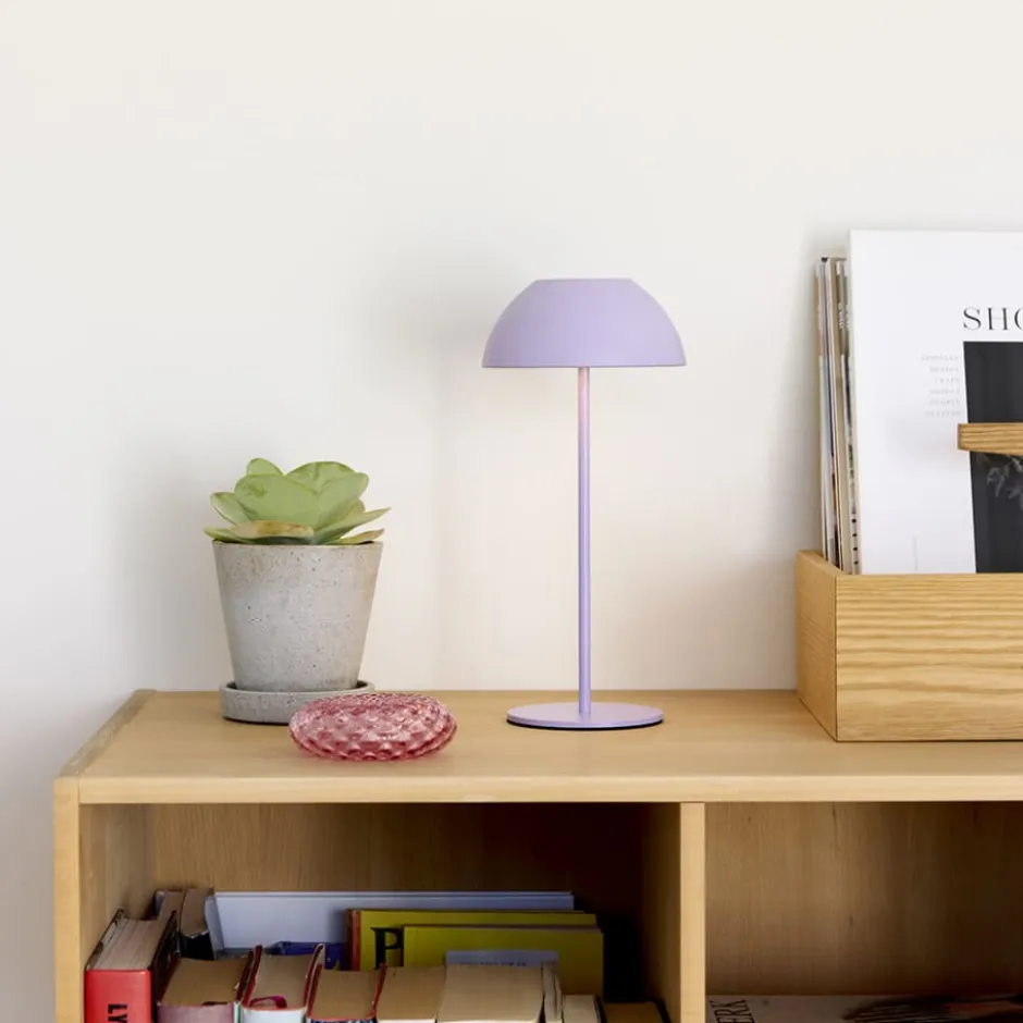 Nielsen Light Luna genopladelig bordlampe, lilla