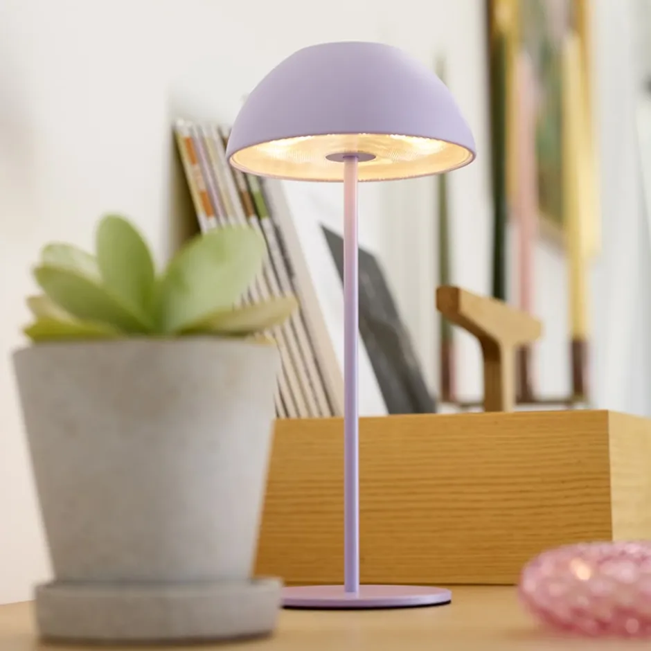 Nielsen Light Luna genopladelig bordlampe, lilla