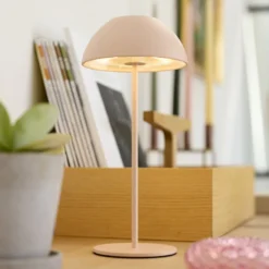 Nielsen Light Luna genopladelig bordlampe, rosa