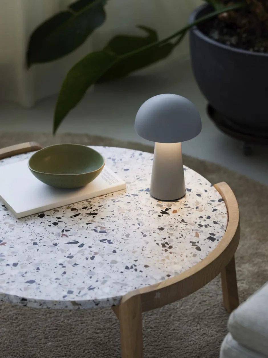 Nielsen Light Move Me genopladelig bordlampe, lysegrå