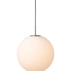 Nielsen Light Nora cafependel, opal/messing, Ø40 cm