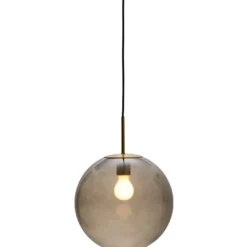 Nielsen Light Nora cafependel, røgfarvet/messing, Ø30 cm