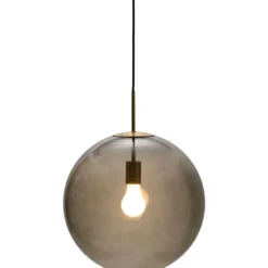 Nielsen Light Nora cafependel, røgfarvet/messing, Ø40 cm