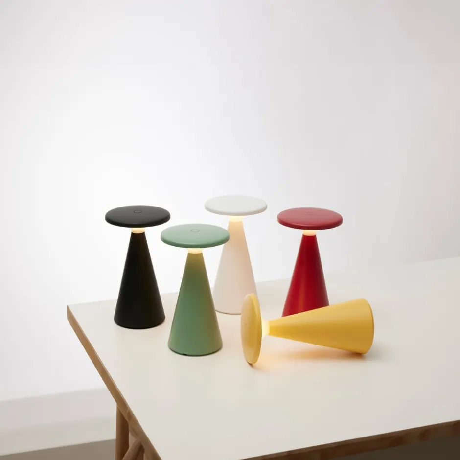 Nielsen Light Nyhavn genopladelig bordlampe, gul