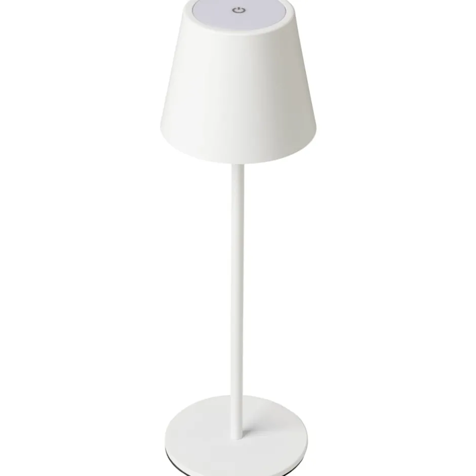 Nielsen Light One genopladelig bordlampe, hvid