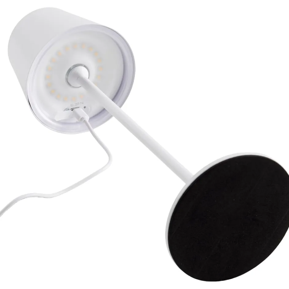 Nielsen Light One genopladelig bordlampe, hvid