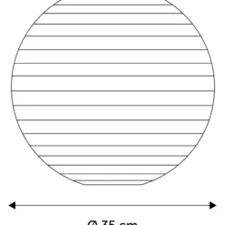 Nielsen Light rispapirslampe, Ø35 cm