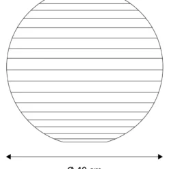 Nielsen Light rispapirslampe, Ø40 cm