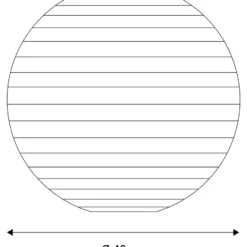Nielsen Light rispapirslampe, Ø48 cm