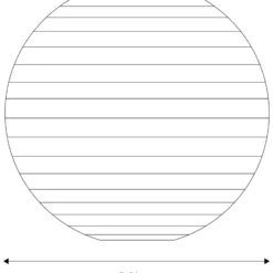 Nielsen Light rispapirslampe, Ø60 cm