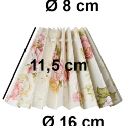 Nielsen Light Rosenborg Hacienda Plisse lampeskærm, H11,5 cm