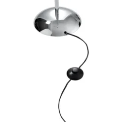 Nielsen Light Salsa gulvlampe, krom med rød, gul & grøn skærm