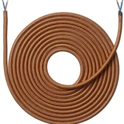 Nielsen Light stofledning, 2x0,75 mm², 4 meter, kobber