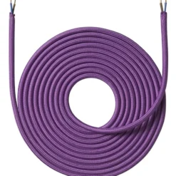 Nielsen Light stofledning, 2x0,75 mm², 4 meter, lilla
