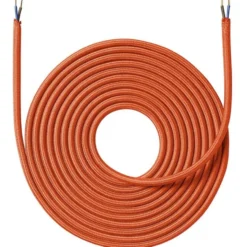 Nielsen Light stofledning, 2x0,75 mm², 4 meter, orange