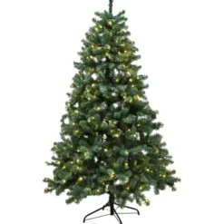 Nordic Winter Aske kunstigt juletræ med lys, 100 x 48 cm