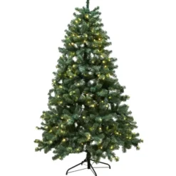 Nordic Winter Aske kunstigt juletræ med lys, 300 x 188 cm