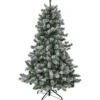 Nordic Winter Frost kunstigt juletræ med lys, 180 x 118 cm