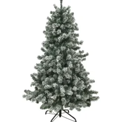 Nordic Winter Frost kunstigt juletræ med lys, 180 x 118 cm