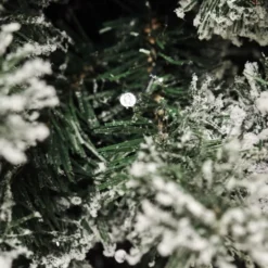 Nordic Winter Frost kunstigt juletræ med lys, 180 x 118 cm