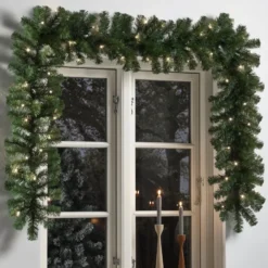 Nordic Winter granguirlande med lys, 2,7 m