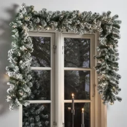 Nordic Winter granguirlande med lys, 2,7 m