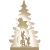 Nordic Winter Julesilhuet med snemand & lys