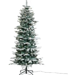 Nordic Winter kunstigt juletræ med lys, 180 x 86 cm