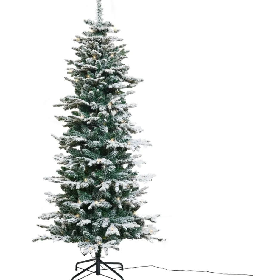 Nordic Winter kunstigt juletræ med lys, 180 x 86 cm