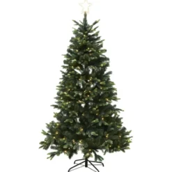 Nordic Winter Lifa kunstigt juletræ med lys, 210 x 142 cm