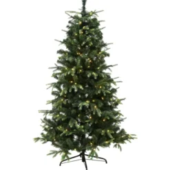 Nordic Winter Vigga kunstigt juletræ med lys, 200 x 134 cm