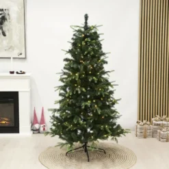 Nordic Winter Vigga kunstigt juletræ med lys, 200 x 134 cm