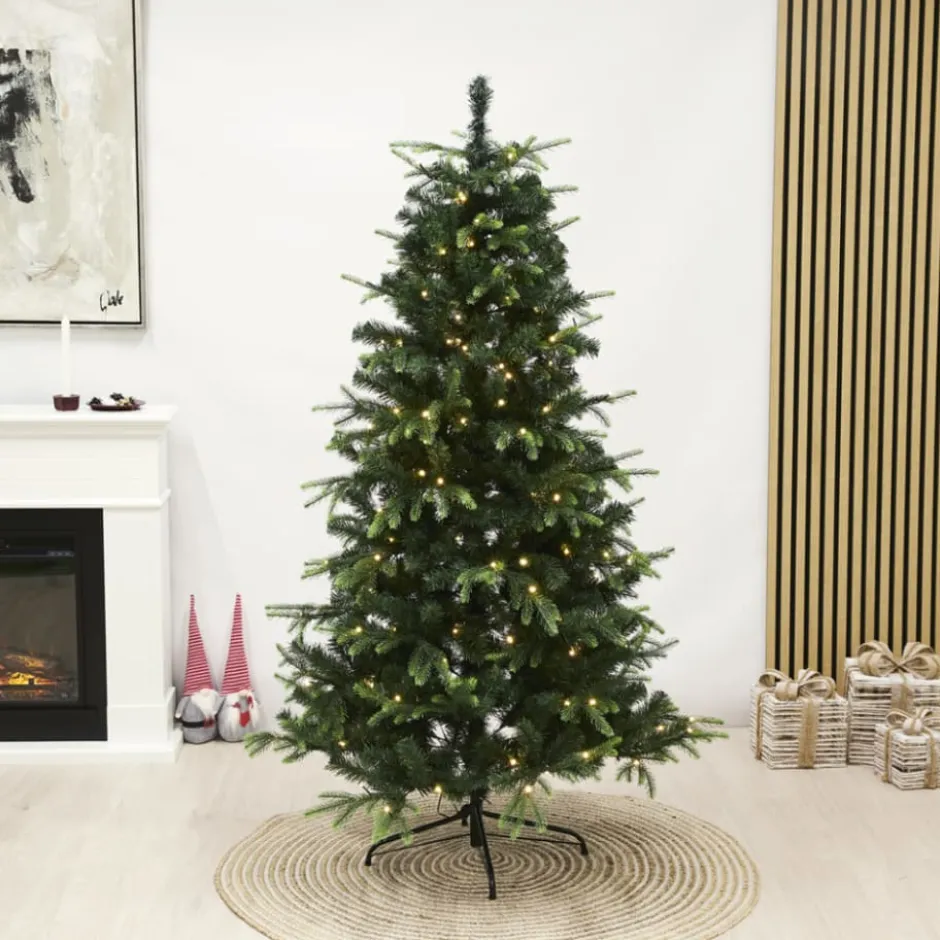 Nordic Winter Vigga kunstigt juletræ med lys, 200 x 134 cm